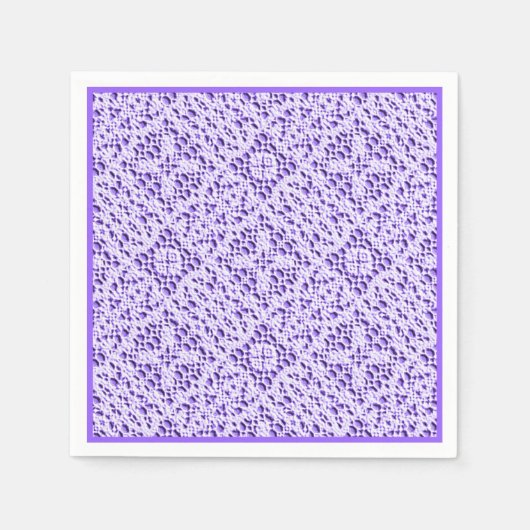 Imitate Crochet Mauve Serviette (Vorderseite)