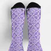 Imitate Crochet Mauve Socken (Oben)