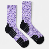 Imitate Crochet Mauve Socken (Rechts)