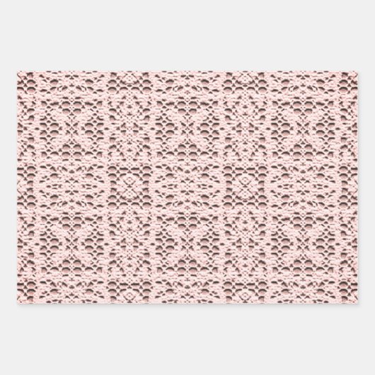 Imitate Crochet Squares Collection Geschenkpapier Set (Vorderseite 3)