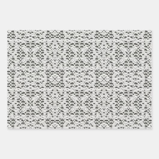 Imitate Crochet Squares Collection Geschenkpapier Set (Vorderseite 2)