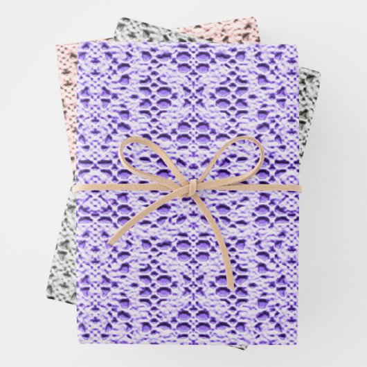 Imitate Crochet Squares Collection Geschenkpapier Set (Beispiel)