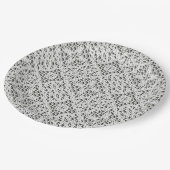 Imitate Crochet White Pappteller (Schrägansicht)