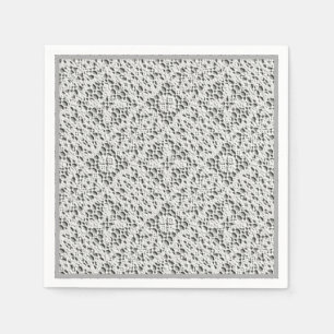 Imitate Crochet White Serviette