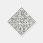 Imitate Crochet White Serviette (Ecke)