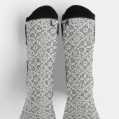 Imitate Crochet White Socken (Oben)