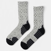 Imitate Crochet White Socken (Links)