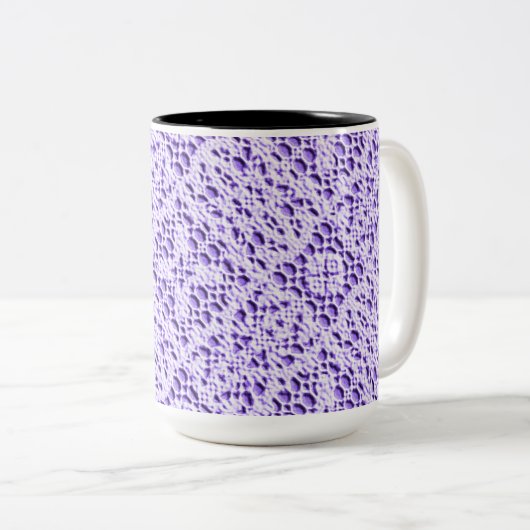 Imitate Crotchet Mauve Zweifarbige Tasse (VorderseiteRechts)