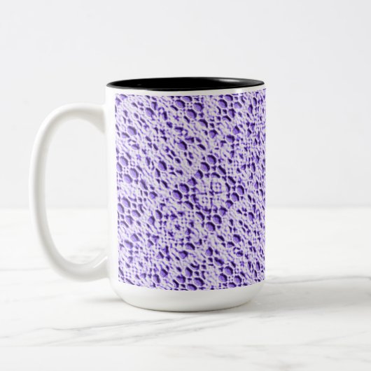 Imitate Crotchet Mauve Zweifarbige Tasse (Links)