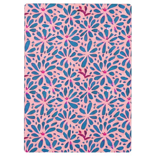 Imitate Cutouts Wasserfarbe Boho Folk Kunst Inspir Klemmbrett (Rückseite)