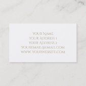 Imitate Dackel Visitenkarte (Rückseite)