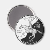 Imitate Delaware Staat Quarter Magnet (Vorderseite/Rückseite)
