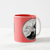 Imitate Delaware Staat Quarter Zweifarbige Tasse (VorderseiteRechts)