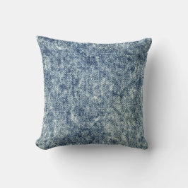 Imitate Denim Acid Wash Blue Jean Throw Pillow Kissen