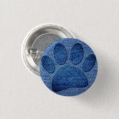 Imitate Denim Jeans Dog Paw Print Button (Vorne & Hinten)