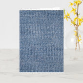 Imitate Denim! Karte (Gelbe Blume)