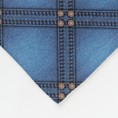 Imitate Denim Texture Fleecedecke (Ecke)