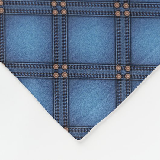Imitate Denim Texture Fleecedecke (Ecke)