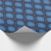 Imitate Denim Texture Geschenkpapier (Ecke)