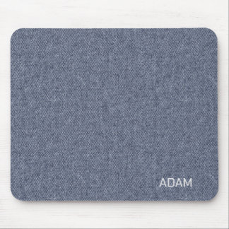 Imitate Denim Texture Navy Blue Mousepad