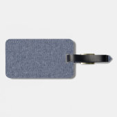 Imitate Denim Texture Navy Blue Mousepad Gepäckanhänger (Rückseite horizontal)