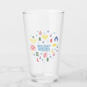 Imitate der Gerechtigkeitsliga "Holiday Heroes" Glas