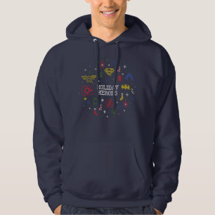 Imitate der Gerechtigkeitsliga "Holiday Heroes" Hoodie