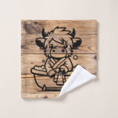 Imitate der Höllenkühe Badhandtuch Set (Waschlappen)