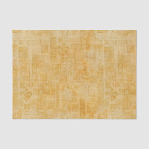 Imitate der Inspirationsquelle Geblüht Gold Seidenpapier