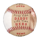 Imitate des Ersten Vaters Leder mit 2 Fotos Baseball (Vorderseite)