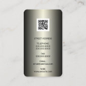 Imitate des Metallrechners sehen aus Visitenkarte (Rückseite)