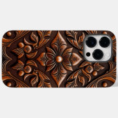 Imitate-Design für Leder Case-Mate iPhone Hülle (Rückseite (Horizontal))