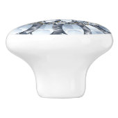 Imitate Diamanten und geometrisches Muster 2 Keramikknauf (Seitenansicht)