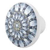 Imitate Diamanten und geometrisches Muster 2 Keramikknauf (Rechts)