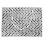 Imitate Diamantplatte Hintergrund Große Geschenktüte (Vorderseite)