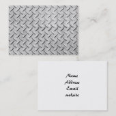 Imitate Diamantplatte Hintergrund Visitenkarte (Vorne/Hinten)
