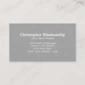 Imitate Diamantplatten Blechmetallarbeiter kundens Visitenkarte (Rückseite)