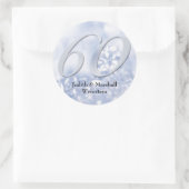 Imitate Diamond 60 Jahre Runder Aufkleber (Tasche)