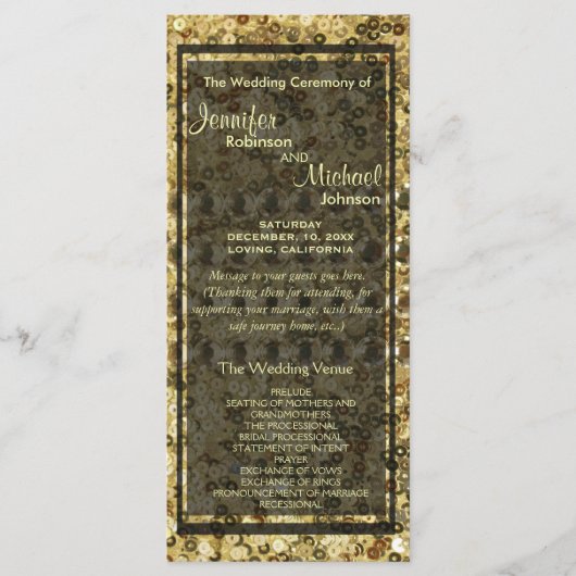 Imitate Diamond und Gold Glitzer Look Programm (Vorderseite)