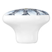 Imitate Diamonds & Black Geometric Muster Keramikknauf (Seitenansicht)