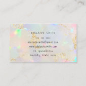 Imitate, die an Opal-Design-Treuekarte glauben Visitenkarte (Rückseite)