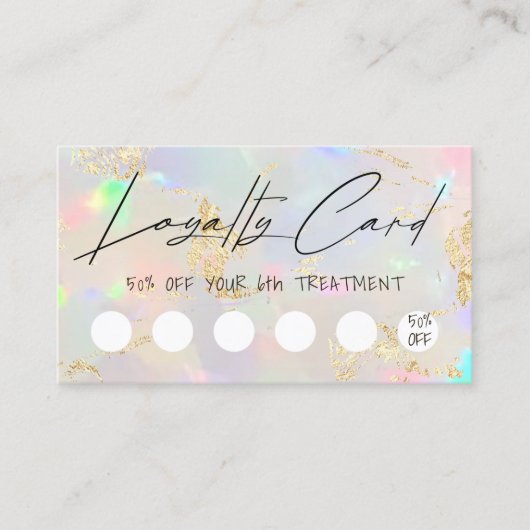 Imitate, die an Opal-Design-Treuekarte glauben Visitenkarte (Vorderseite)