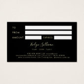 Imitate, die Gold Glitzer schenken (Rückseite)