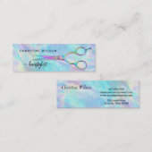 Imitate, die in der Friseurschere stehen Mini Visitenkarte (Vorne/Hinten)