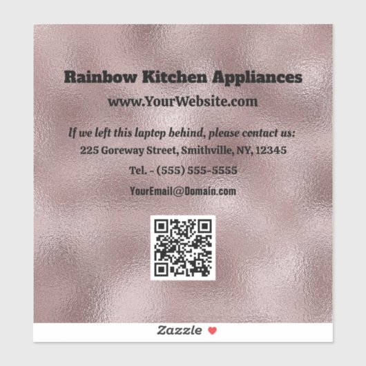 Imitate dunkelrosa Metallic Aufkleber (Blatt)