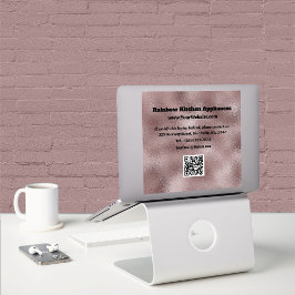 Imitate dunkelrosa Metallic Aufkleber