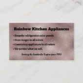 Imitate dunkelrosa Metallic Visitenkarte (Vorderseite)