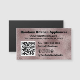 Imitate Dunkelrosa Metallkarte zur Magnetgeschäfts Magnetkarte