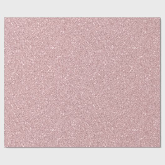 Imitate Dusty Rose Glitzer Geschenkpapier (Flach)