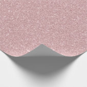 Imitate Dusty Rose Glitzer Geschenkpapier (Ecke)